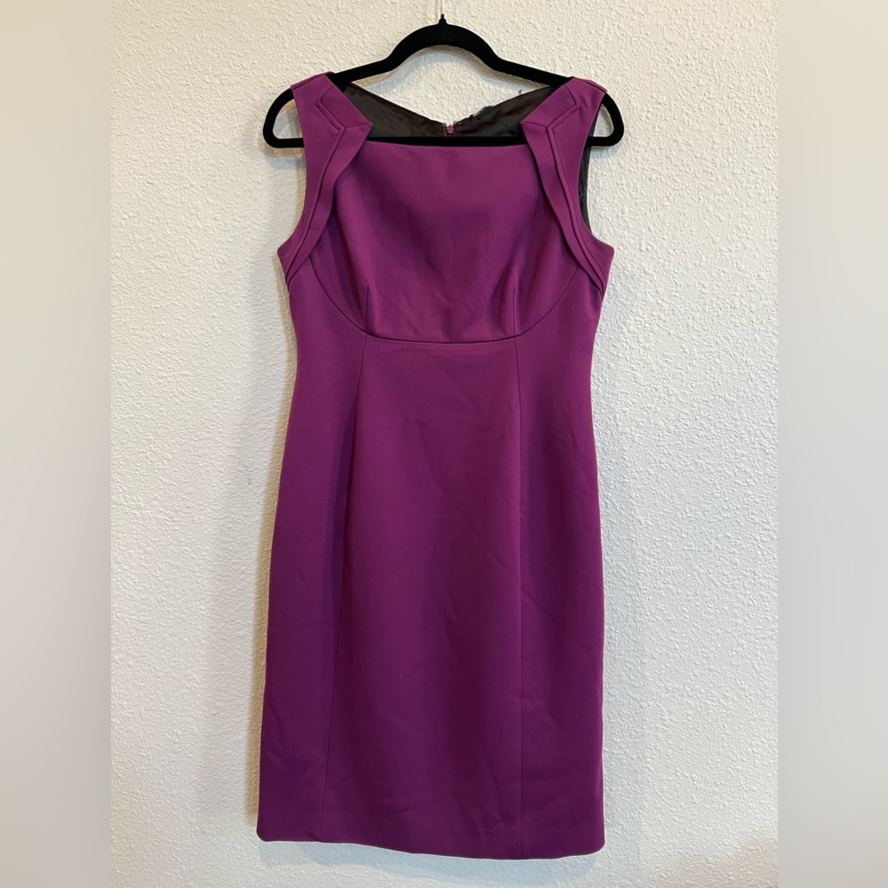 Elie Tahari Purple Mini Dress